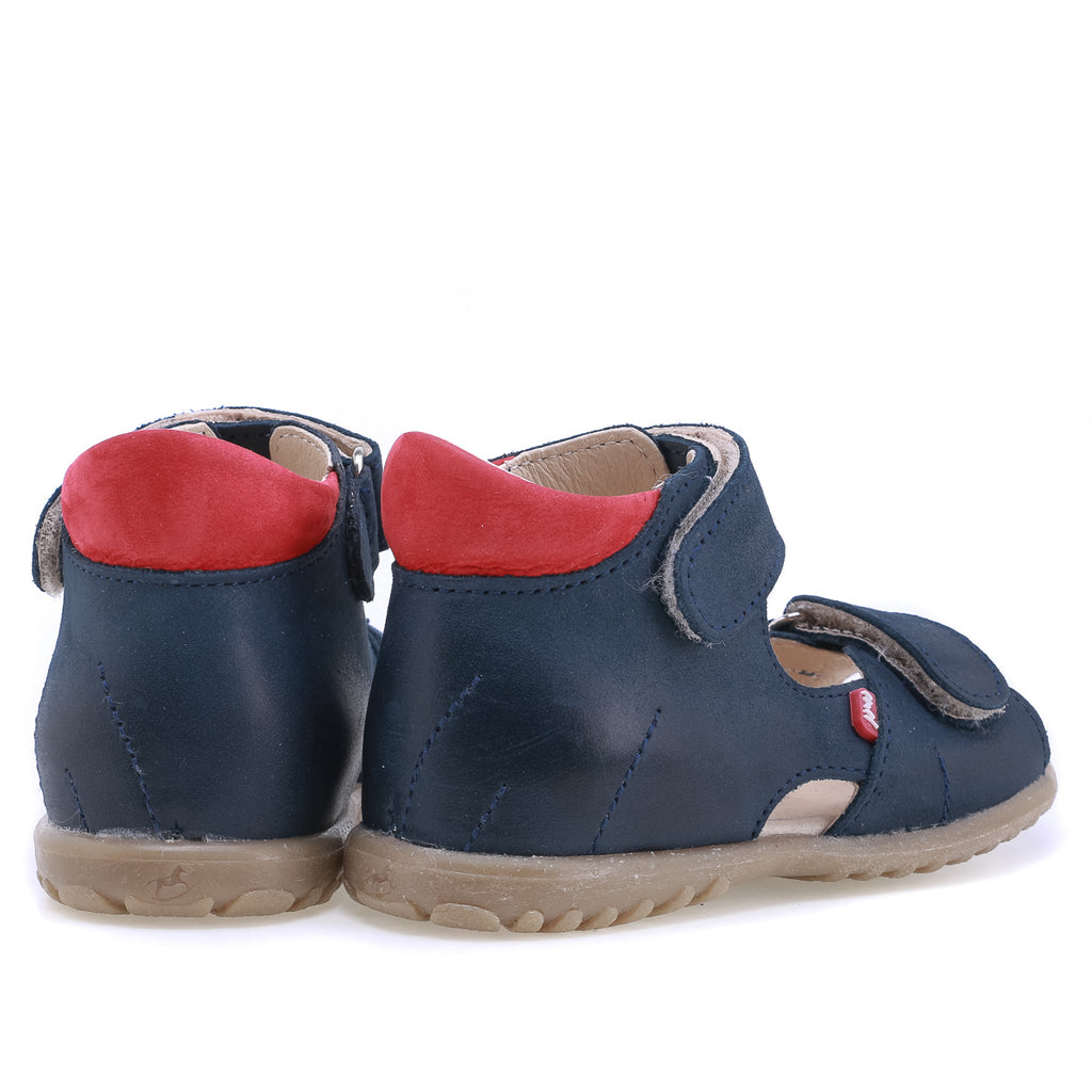 (2428B-13) Emel Navy red First Sandals - MintMouse (Unicorner Concept Store)