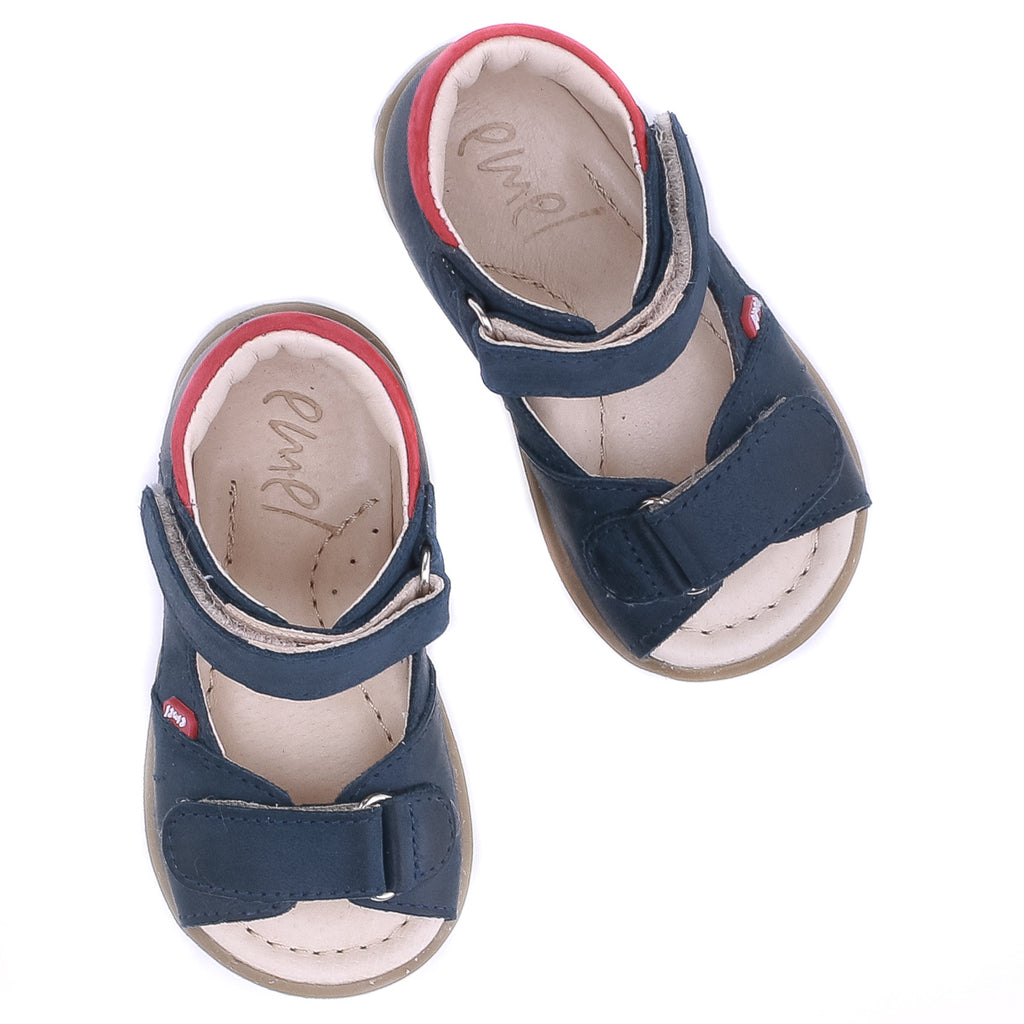 (2428B-13) Emel Navy red First Sandals - MintMouse (Unicorner Concept Store)