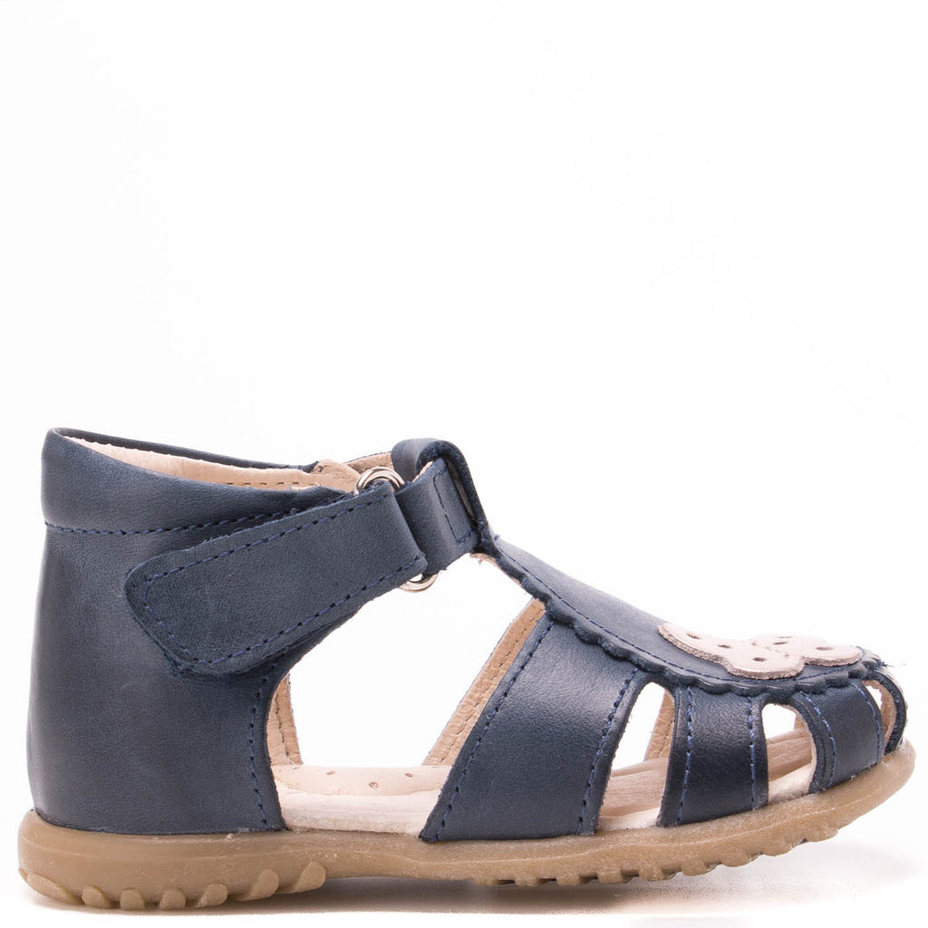 (2183-16) Emel navy butterfly closed sandals - MintMouse (Unicorner Concept Store)