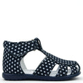 (2378-2) Emel Navy polkadot closed sandals - MintMouse (Unicorner Concept Store)