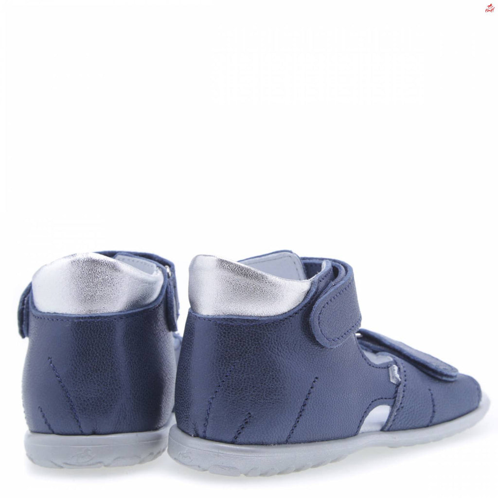 (2428A-2) Emel navy shiny First Sandals - MintMouse (Unicorner Concept Store)