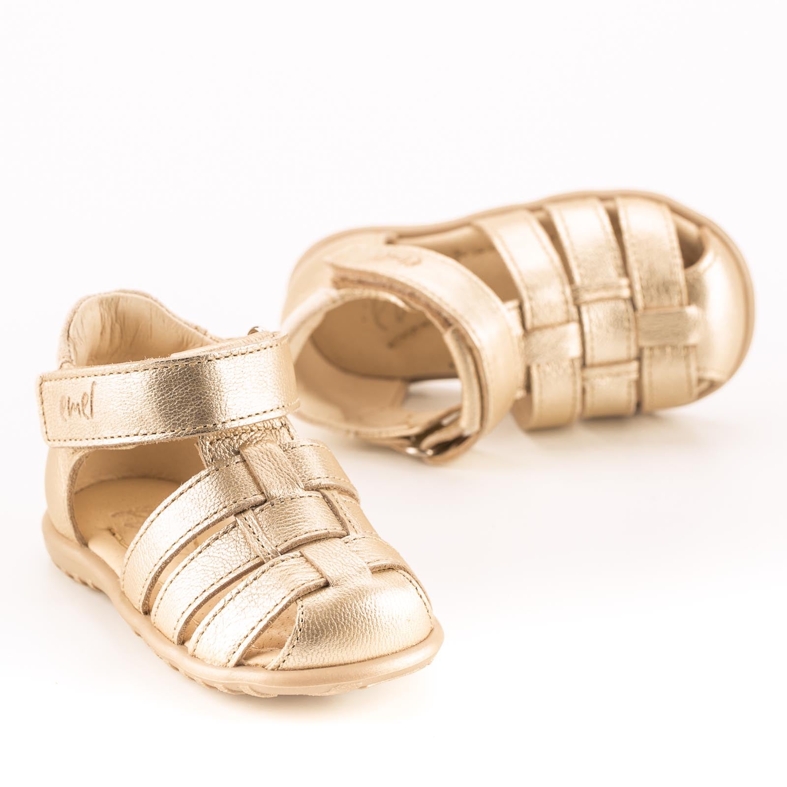 (1078-9) Emel Gold closed sandals - MintMouse (Unicorner Concept Store)