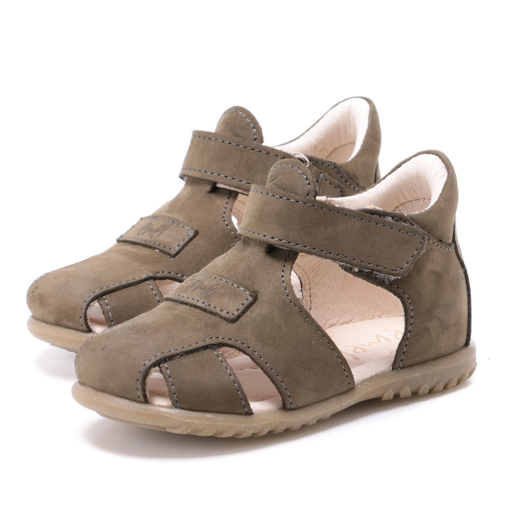 (2199-14) Emel khaki closed sandals - MintMouse (Unicorner Concept Store)