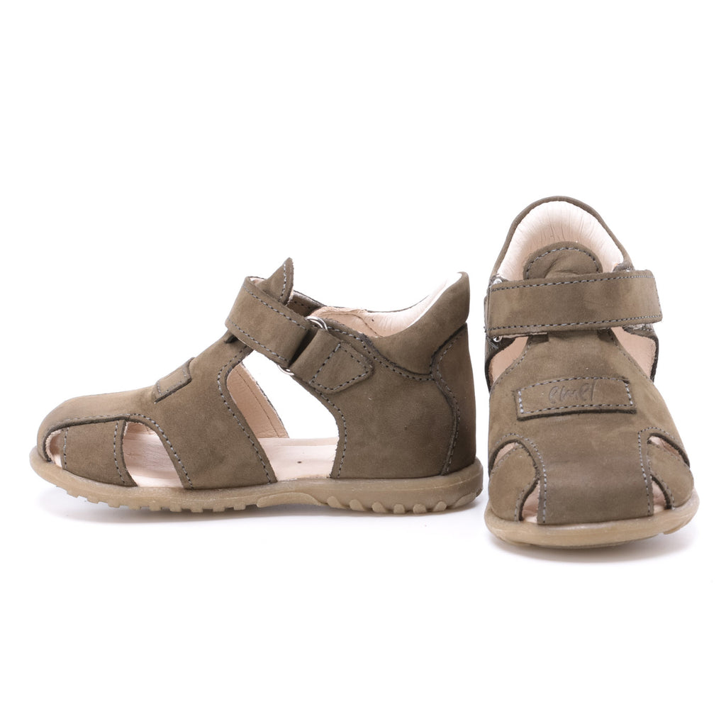 (2199-14) Emel khaki closed sandals - MintMouse (Unicorner Concept Store)