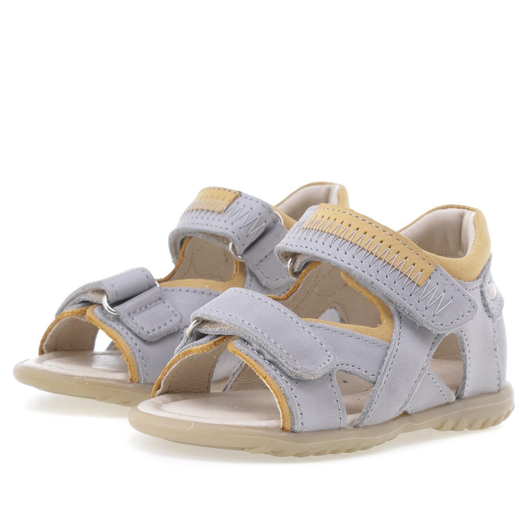 (2086-23) Emel grey velcro Sandals - - MintMouse (Unicorner Concept Store)