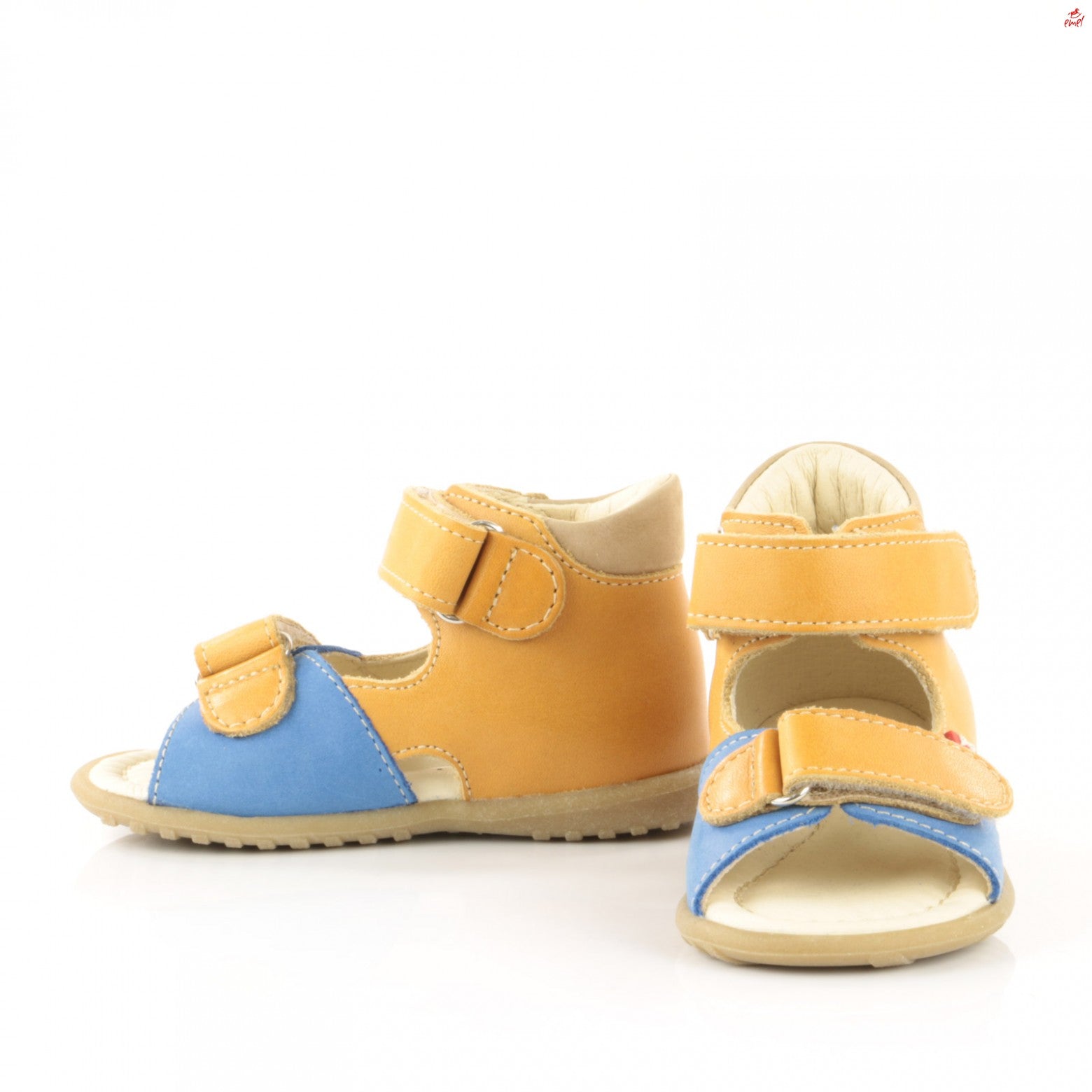 (2428B) Emel Blue Mustard Sandals - MintMouse (Unicorner Concept Store)