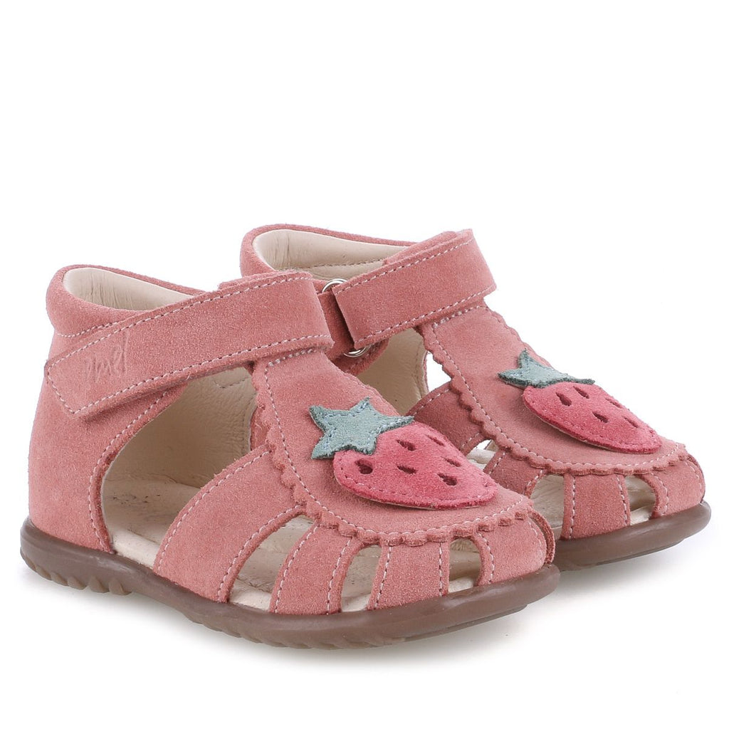 (1214E-5) Emel red closed sandals - strawberry - MintMouse (Unicorner Concept Store)