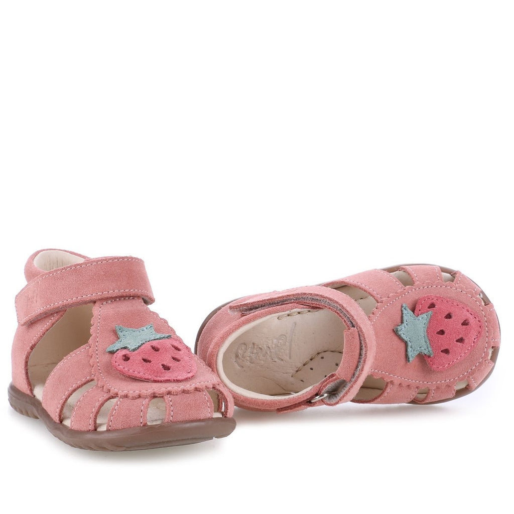 (1214E-5) Emel red closed sandals - strawberry - MintMouse (Unicorner Concept Store)