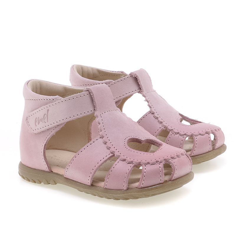 (2183A-3) Emel pink heart closed sandals - MintMouse (Unicorner Concept Store)