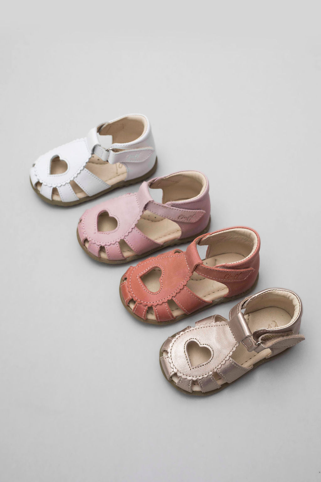 (2183A-3) Emel pink heart closed sandals - MintMouse (Unicorner Concept Store)