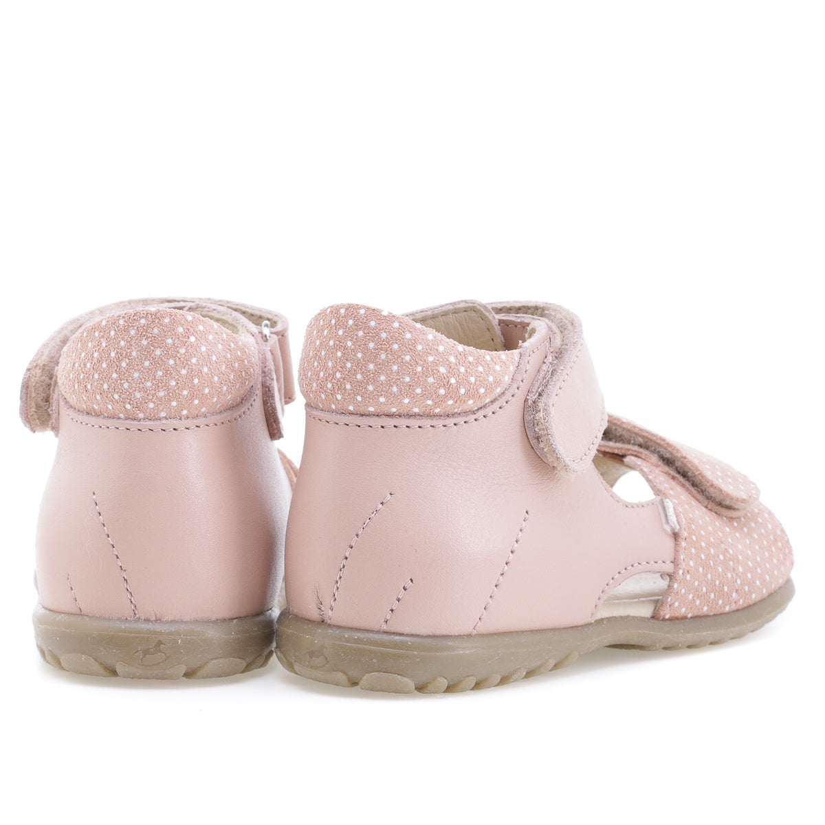(2431B-6) Emel pink polka dots velcro Sandals - MintMouse (Unicorner Concept Store)