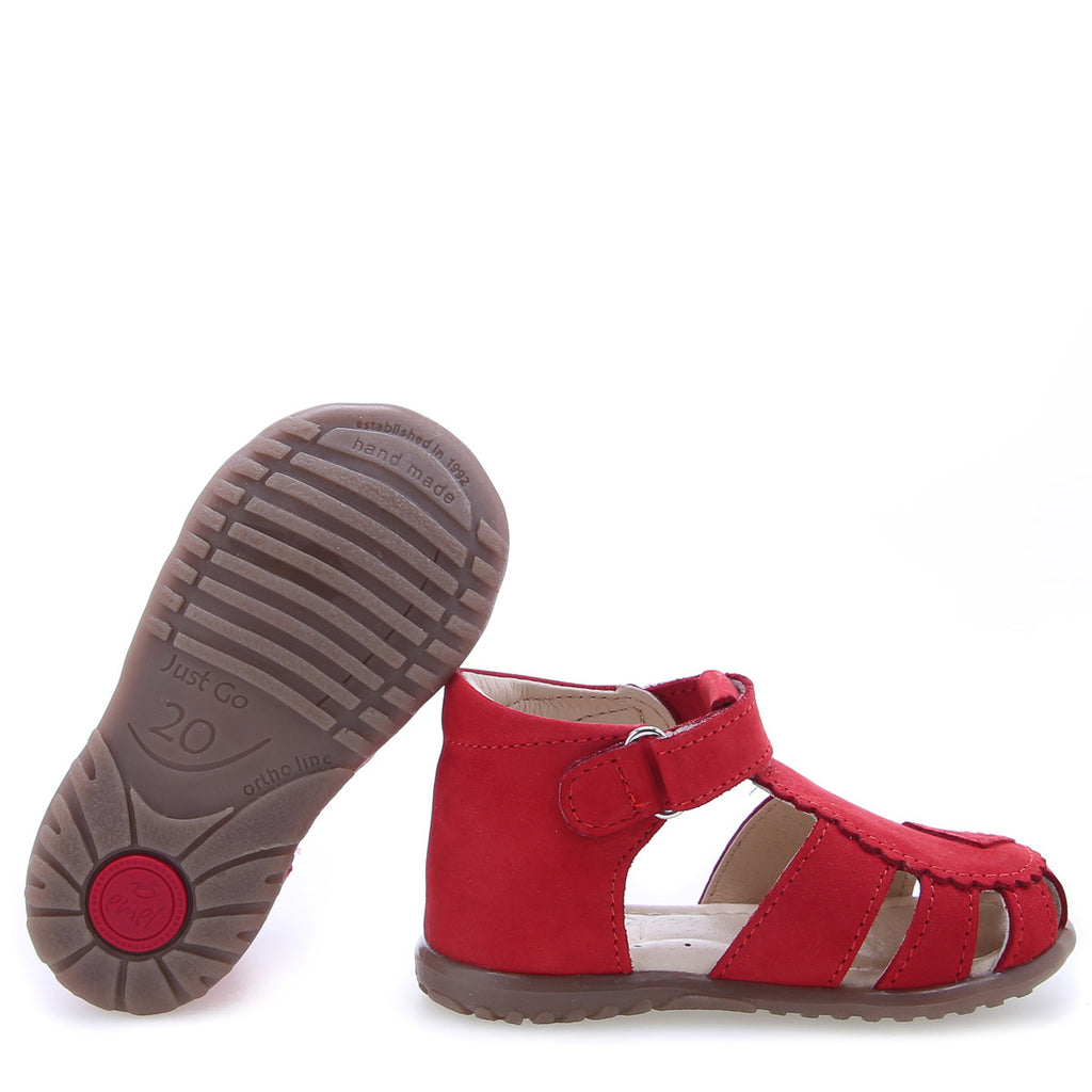 (2206-13) Emel red closed sandals - MintMouse (Unicorner Concept Store)