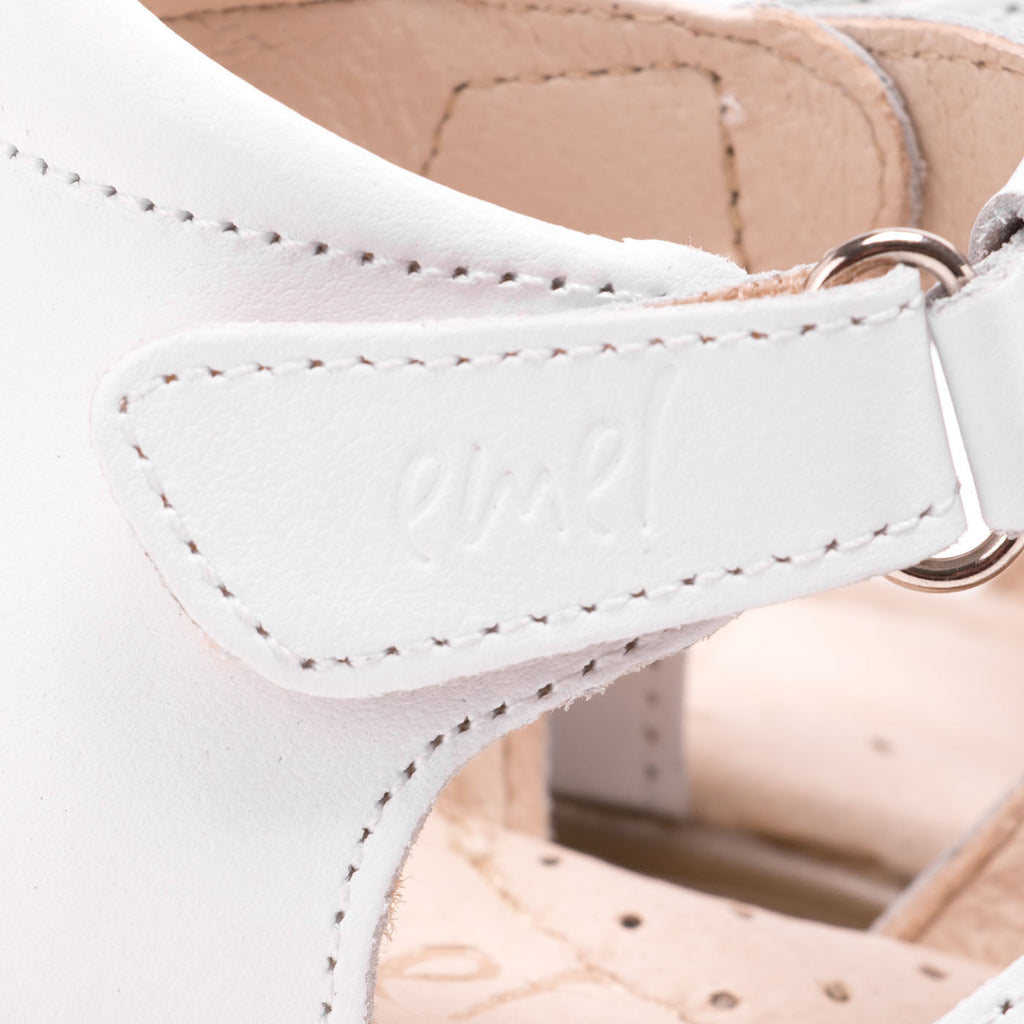 (1214A) Emel white closed sandals - MintMouse (Unicorner Concept Store)