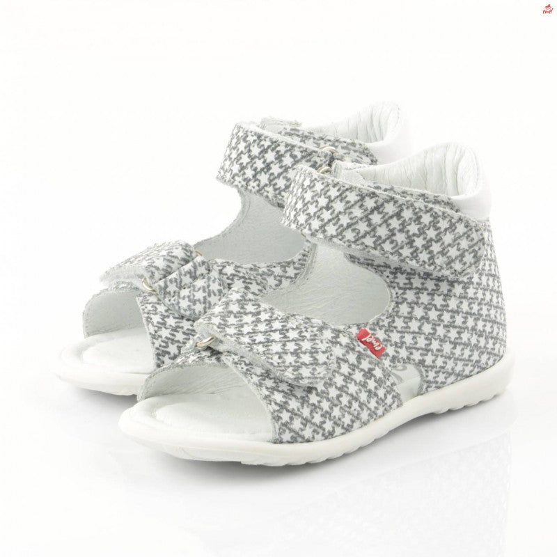 (2431-1) Emel Stars Grey White Sandals - MintMouse (Unicorner Concept Store)