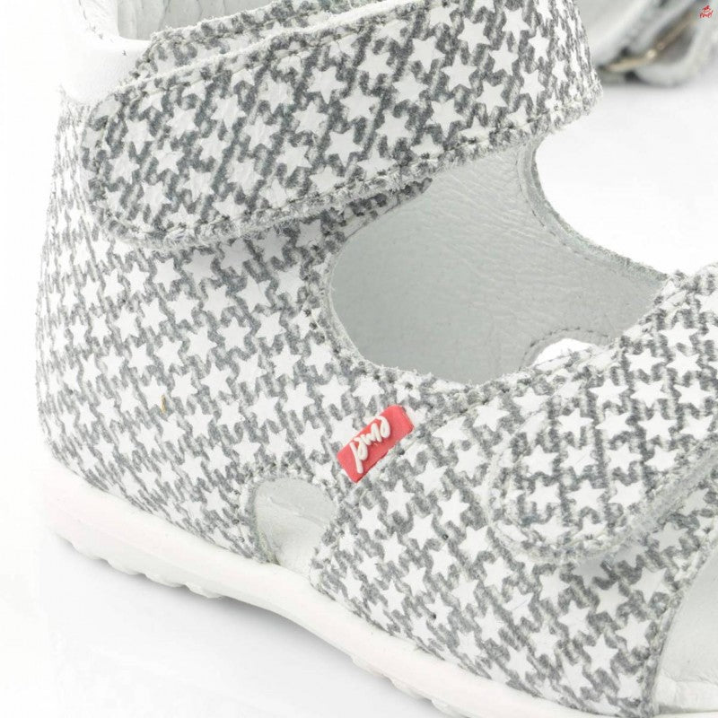 (2431-1) Emel Stars Grey White Sandals - MintMouse (Unicorner Concept Store)