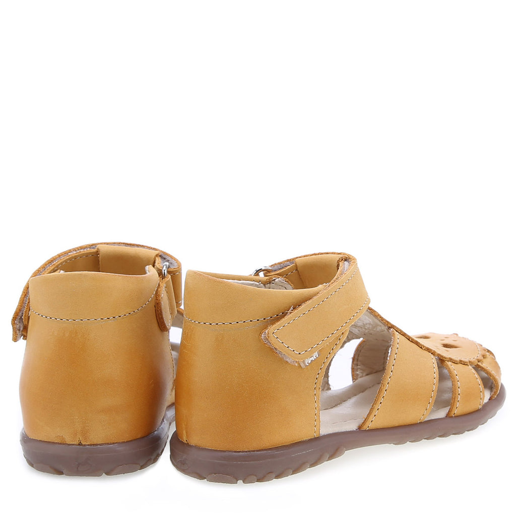 (1214A-14) Emel yellow hearts closed sandals - MintMouse (Unicorner Concept Store)