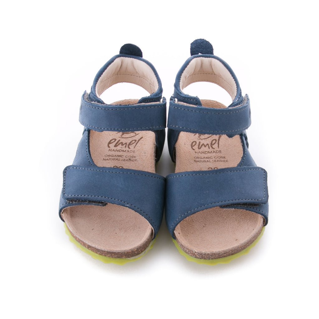(2508-6/2509-6) Emel navy blue velcro sandals - MintMouse (Unicorner Concept Store)