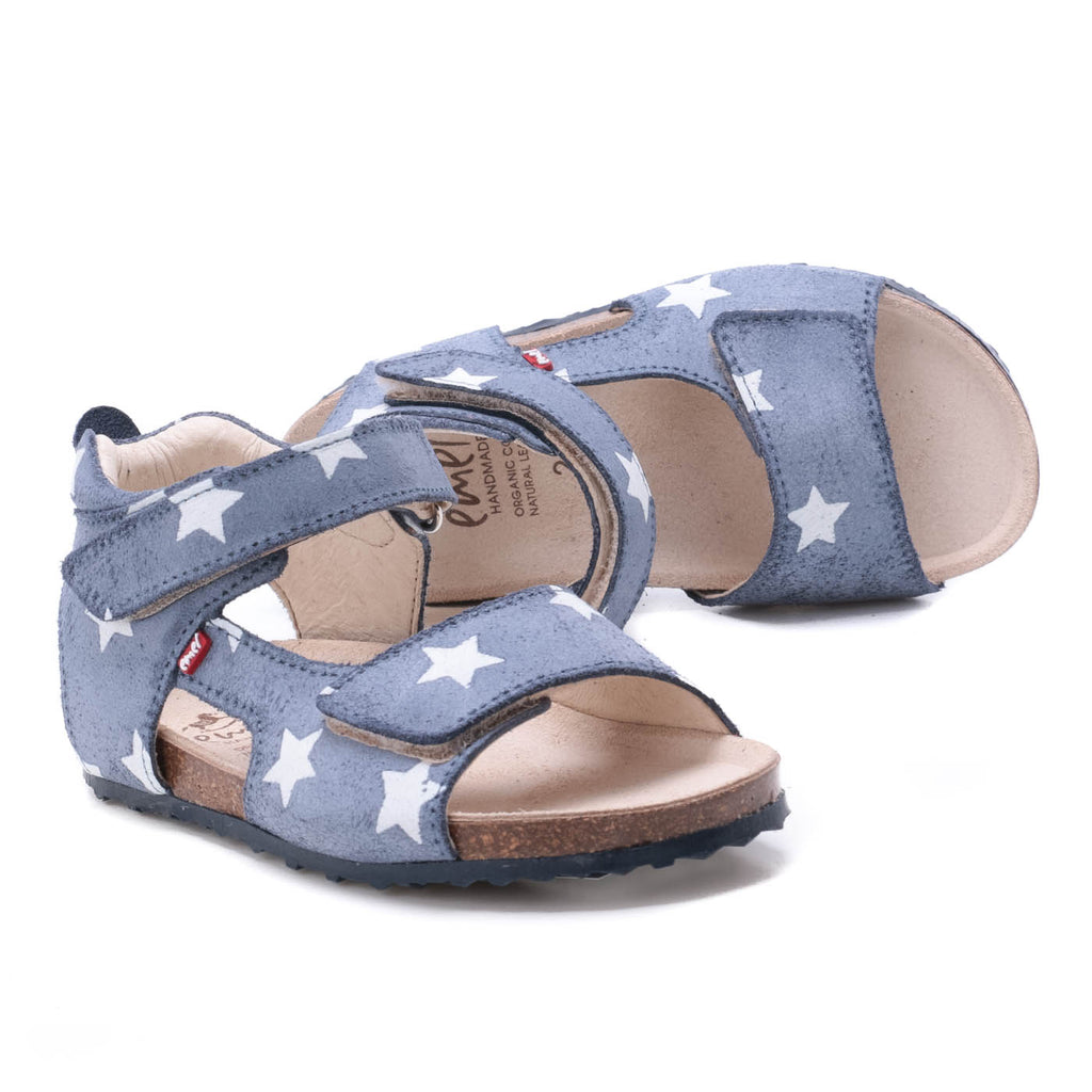 (2508B-16/2509B-16) Emel blue stars velcro sandals - MintMouse (Unicorner Concept Store)