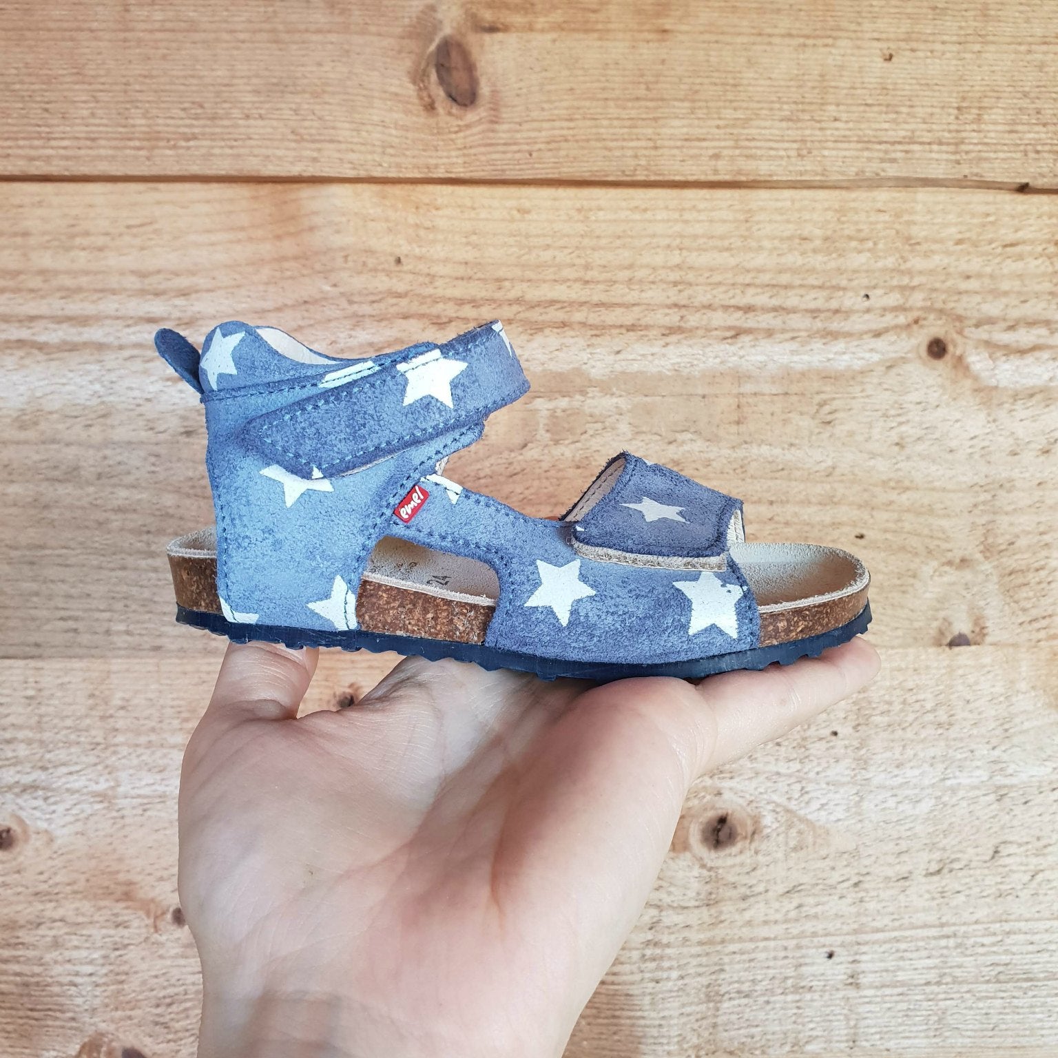 (2508B-16/2509B-16) Emel blue stars velcro sandals - MintMouse (Unicorner Concept Store)
