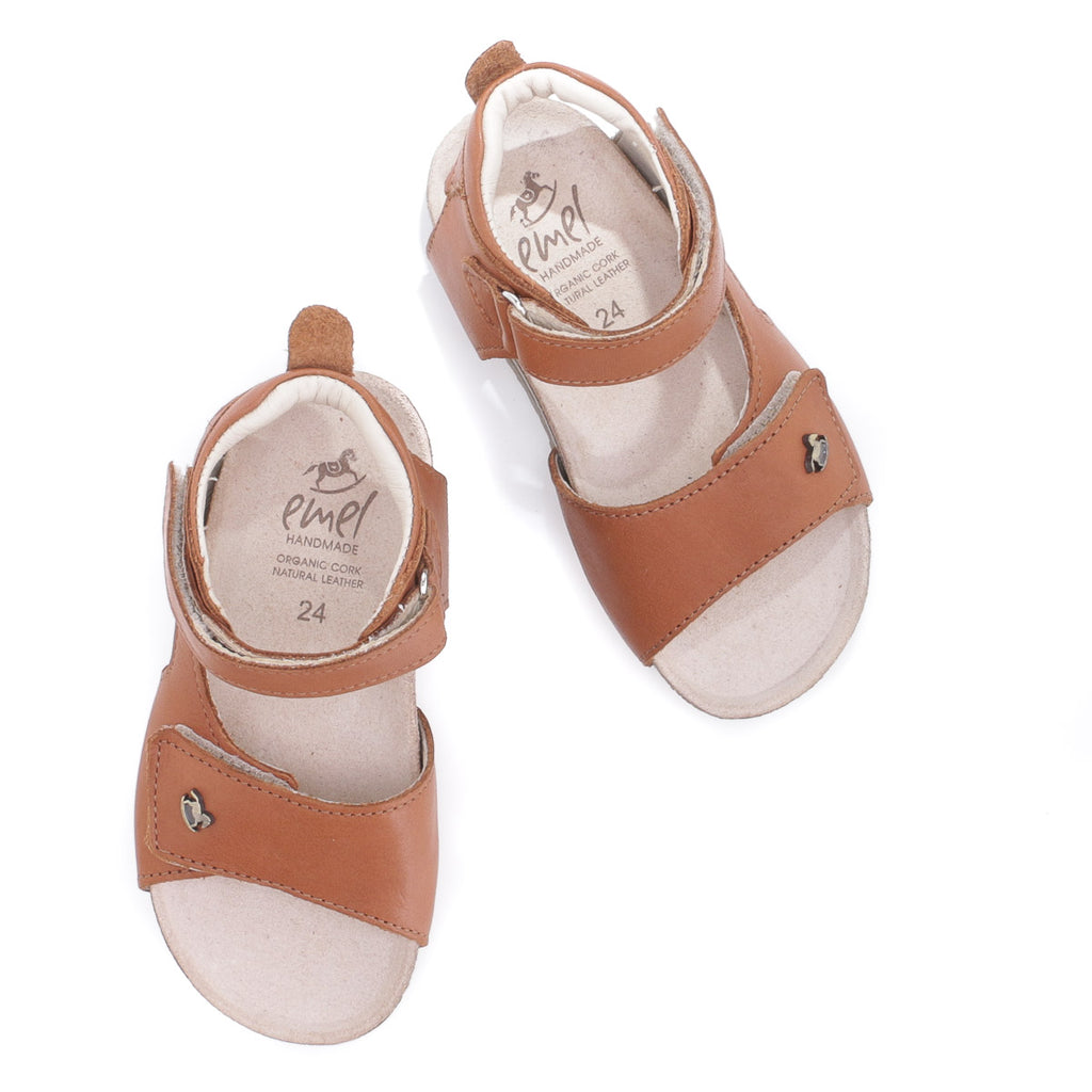 (2508-26/2509-26) Emel  brown velcro sandals - MintMouse (Unicorner Concept Store)
