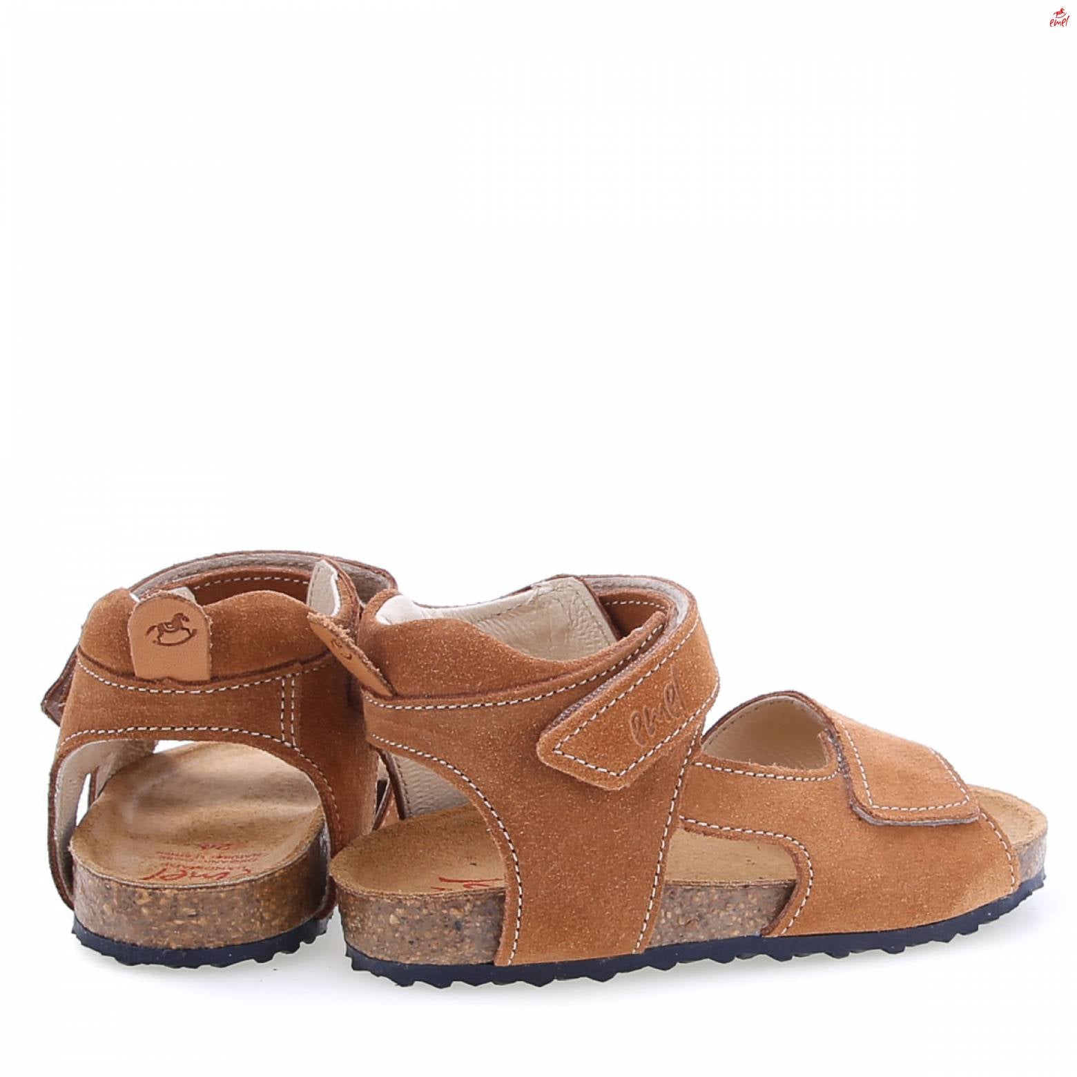 (2508H-5/2509H-5) Emel  brown velcro sandals - MintMouse (Unicorner Concept Store)