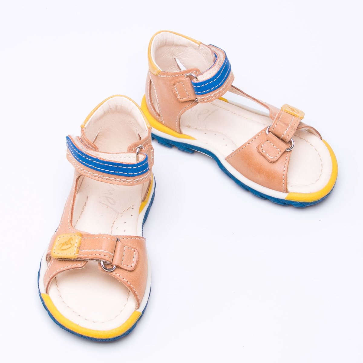 (2639-1) Emel cognac velcro sandals - MintMouse (Unicorner Concept Store)