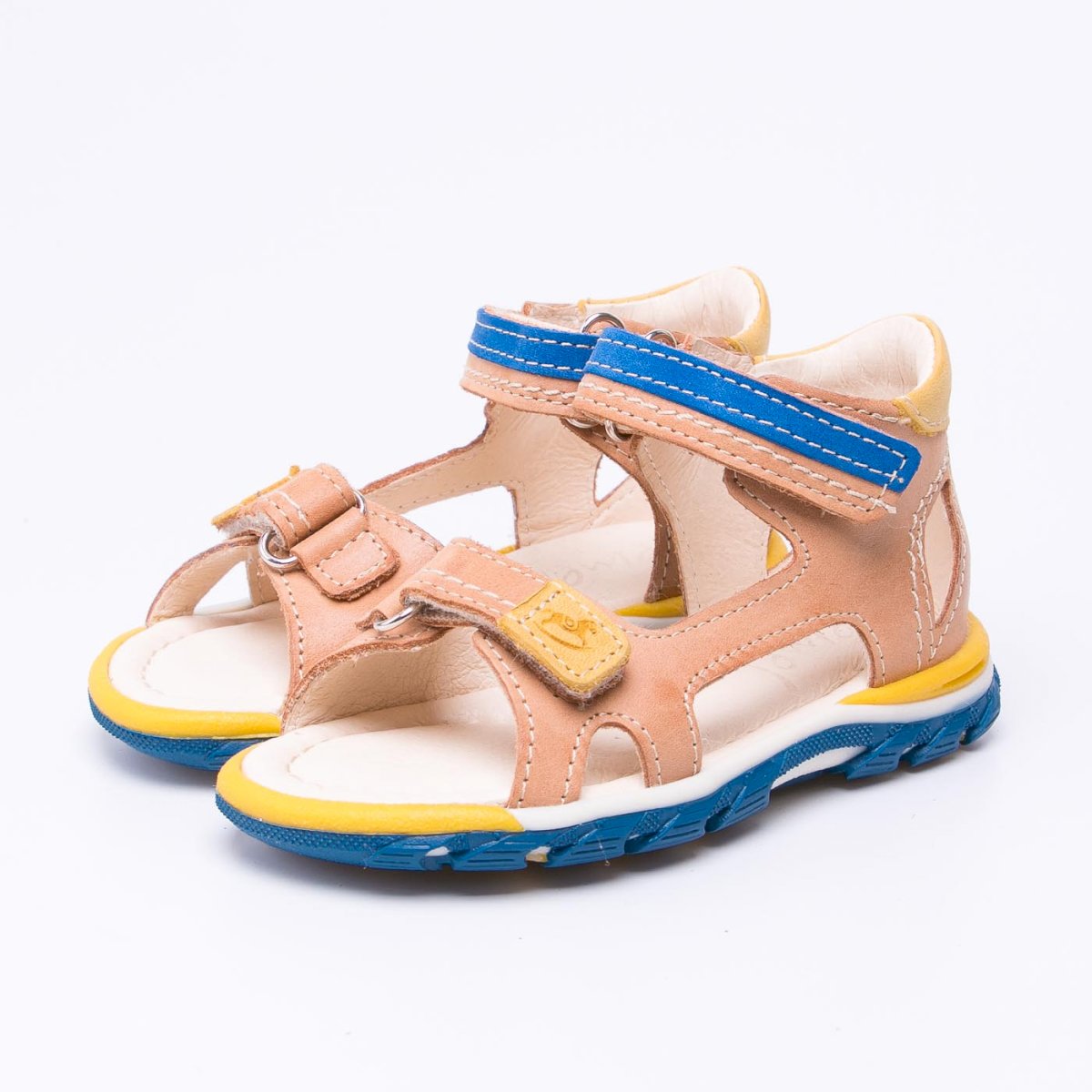 (2639-1) Emel cognac velcro sandals - MintMouse (Unicorner Concept Store)