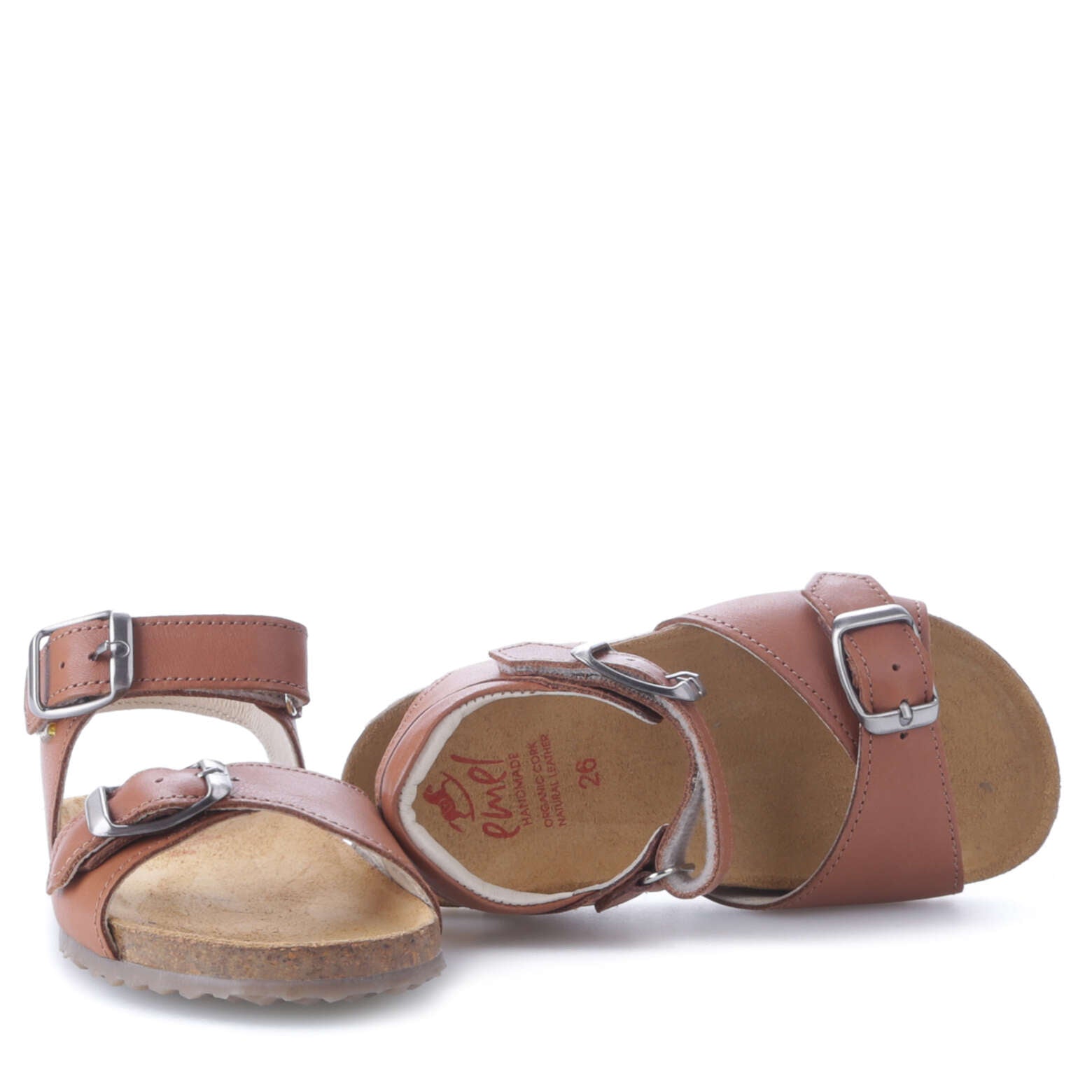 (2713-2 / 2714-2) Emel  brown velcro sandals - MintMouse (Unicorner Concept Store)