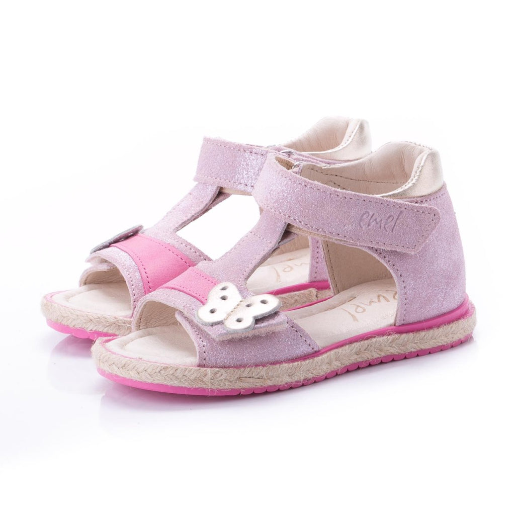 (2637-6)  Emel pink Velcro Sandals - MintMouse (Unicorner Concept Store)