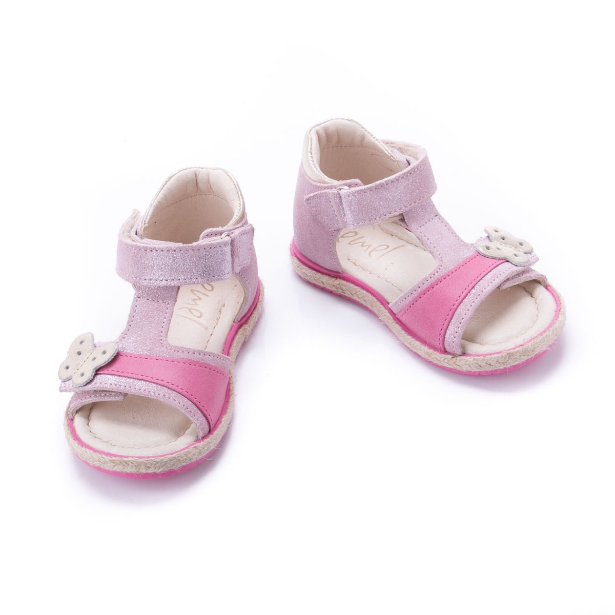 (2637-6)  Emel pink Velcro Sandals - MintMouse (Unicorner Concept Store)