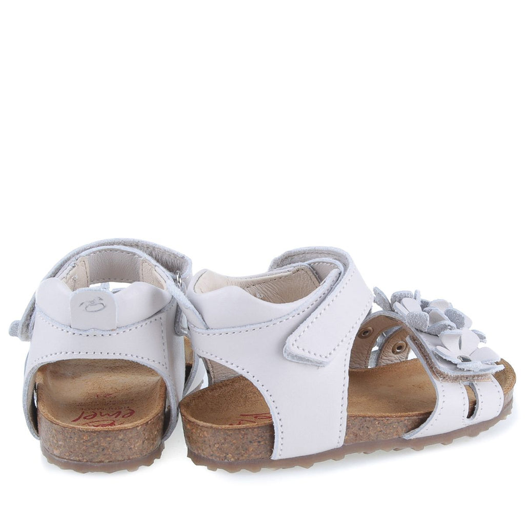 (2640D-5) Emel White Flowers sandals - MintMouse (Unicorner Concept Store)