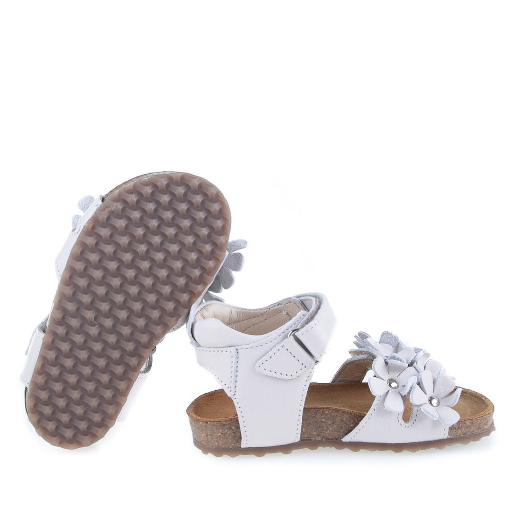 (2640D-5) Emel White Flowers sandals - MintMouse (Unicorner Concept Store)