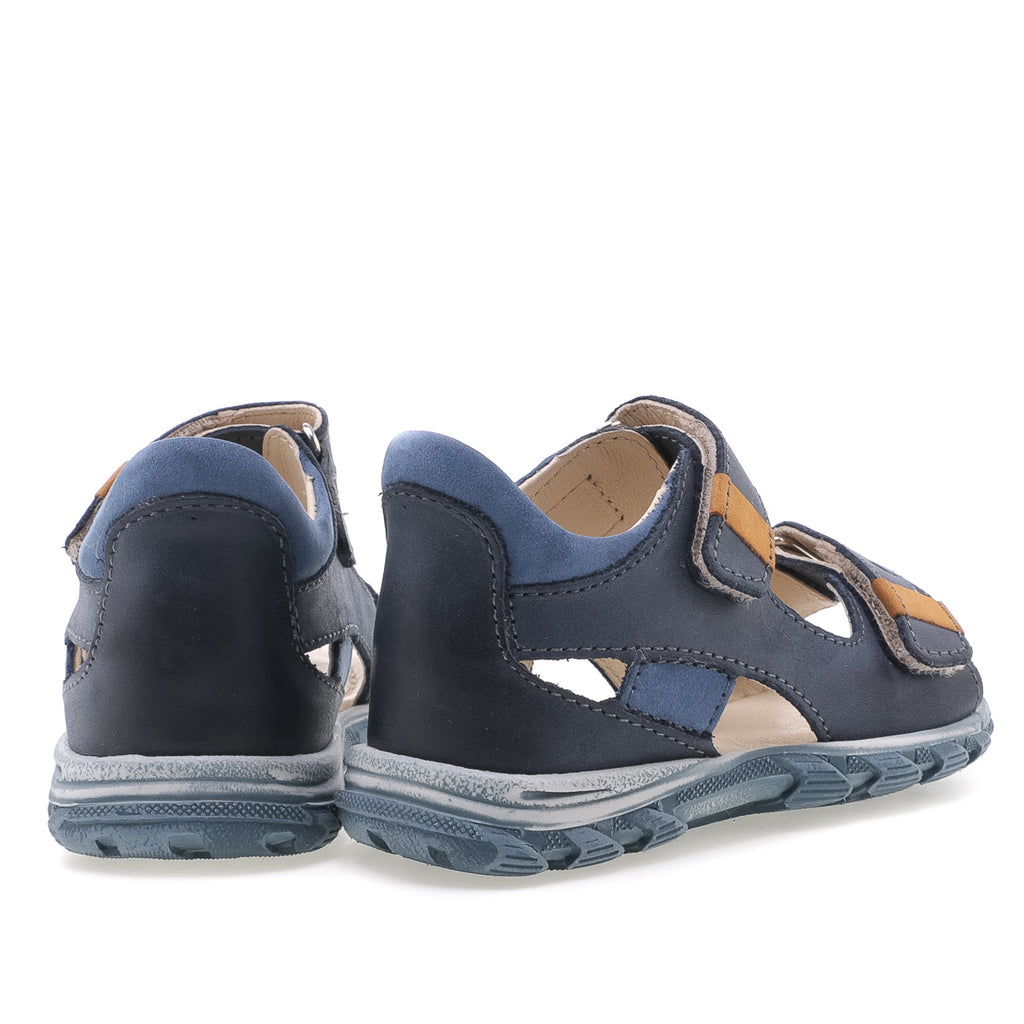(1560-23) Emel navy velcro Sandals - Coming soon! - MintMouse (Unicorner Concept Store)