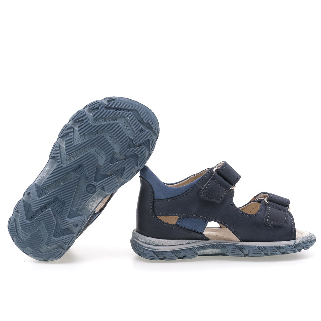 (1560-23) Emel navy velcro Sandals - Coming soon! - MintMouse (Unicorner Concept Store)