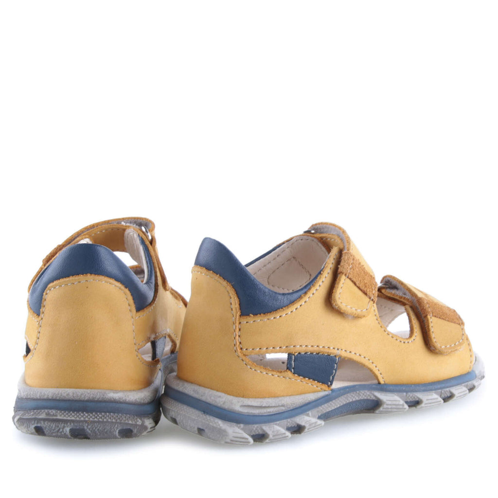 (1560-25) Emel yellow velcro Sandals - MintMouse (Unicorner Concept Store)