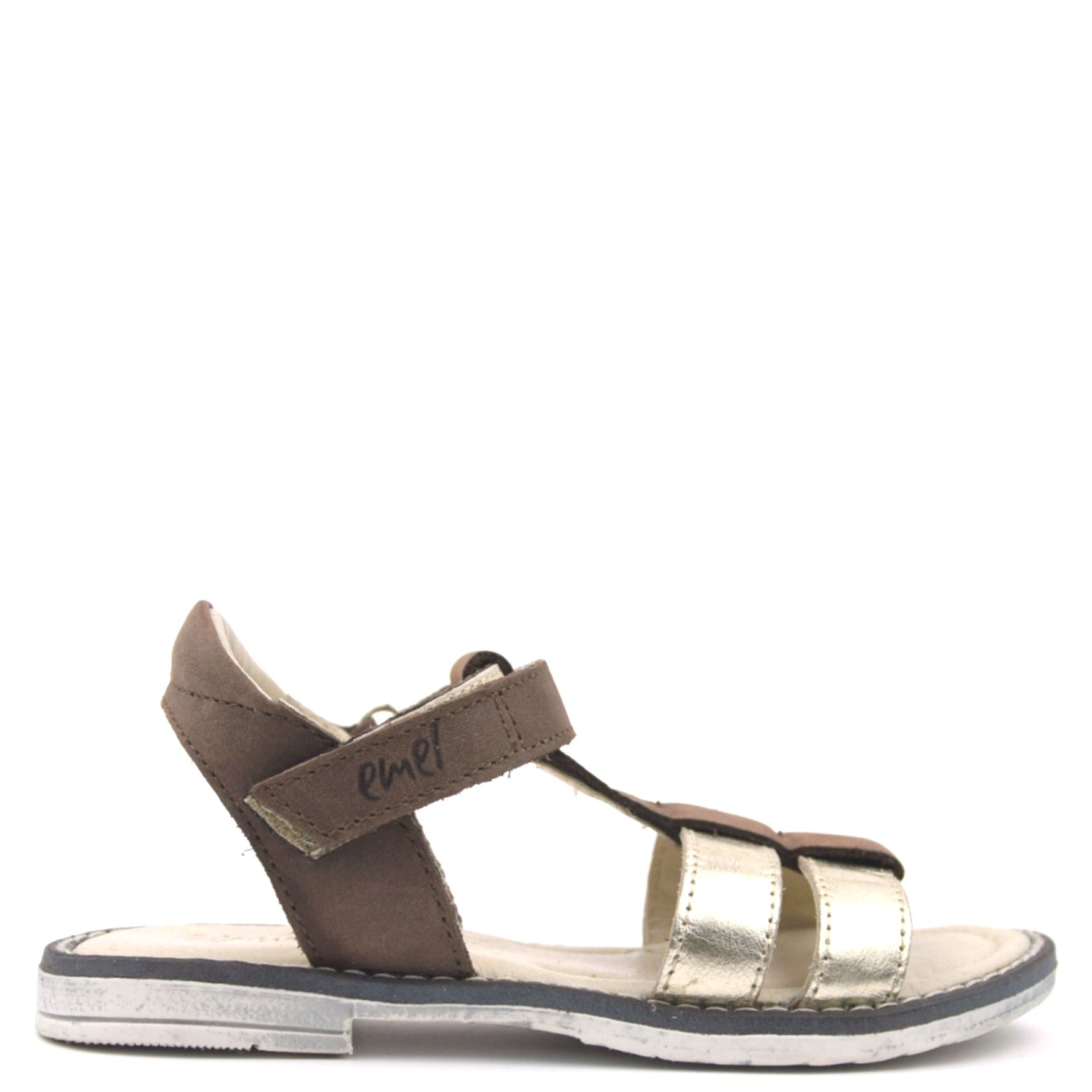 (2568-8) Emel brown/gold sandals - MintMouse (Unicorner Concept Store)