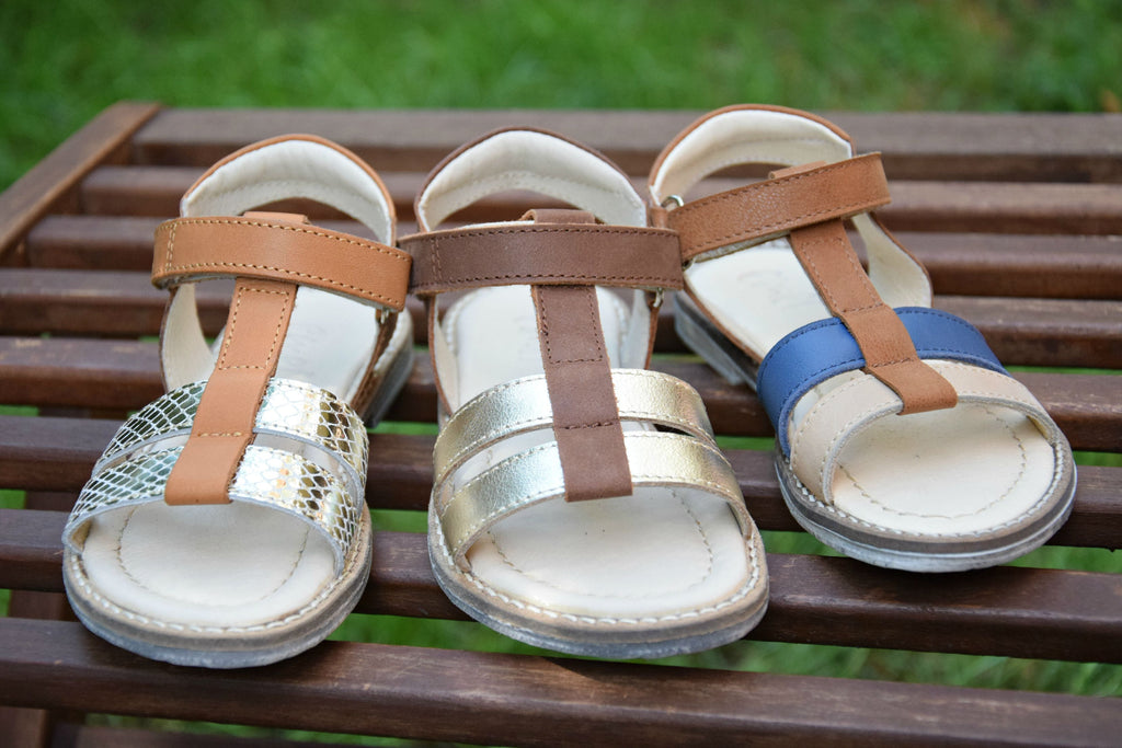 (2568-8) Emel brown/gold sandals - MintMouse (Unicorner Concept Store)