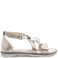 (2577) Emel velcro sandals  gold flowers - MintMouse (Unicorner Concept Store)