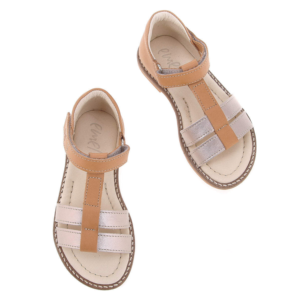 (2618-19) Emel strap sandals brown gold - MintMouse (Unicorner Concept Store)