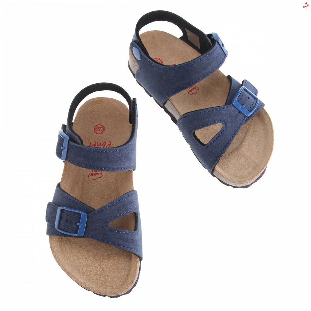 (1903-2) Emel Blue velcro sandals - MintMouse (Unicorner Concept Store)