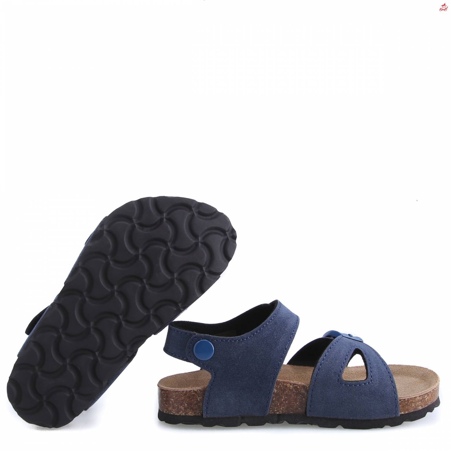 (1903-2) Emel Blue velcro sandals - MintMouse (Unicorner Concept Store)