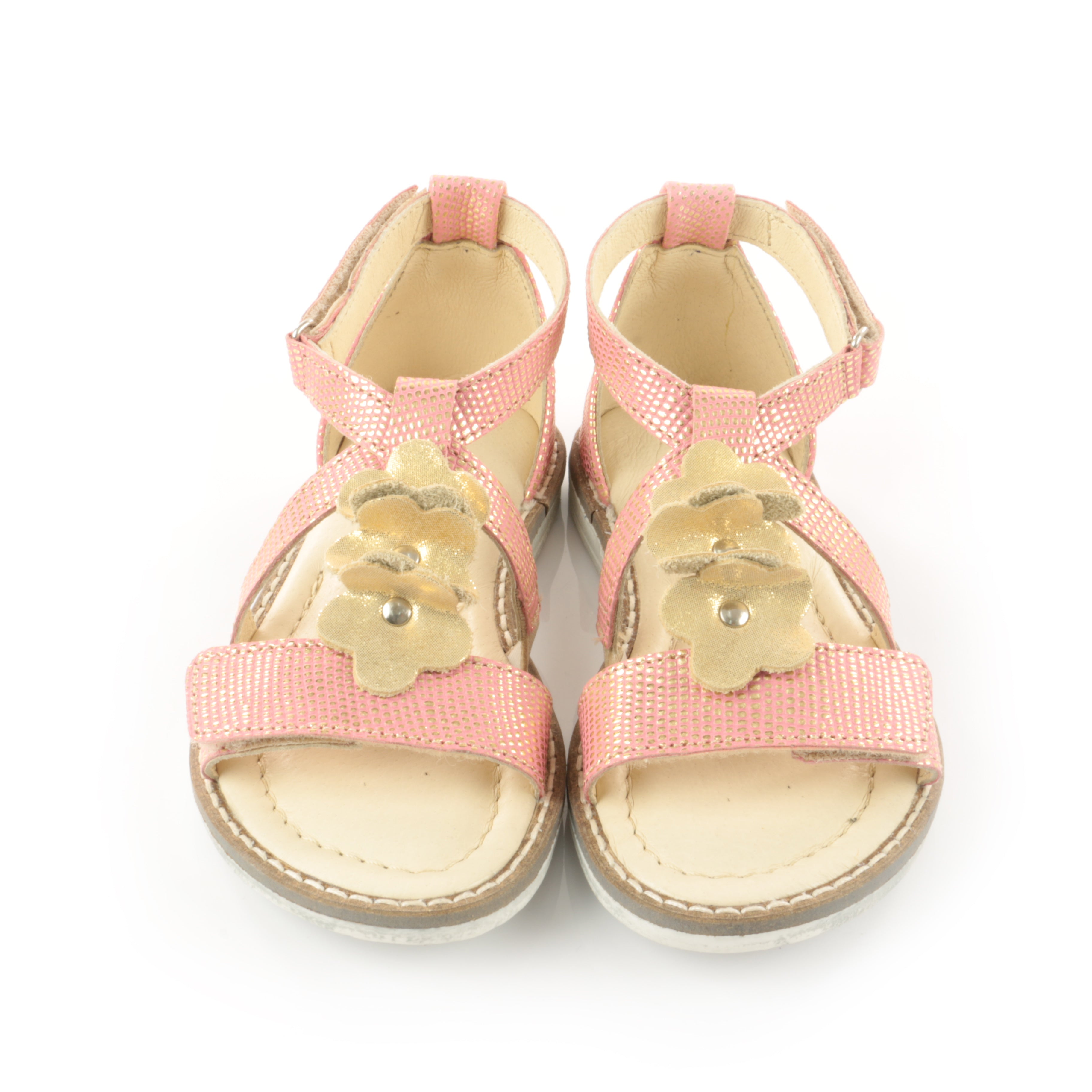 (2577-5) Emel velcro sandals coral gold - MintMouse (Unicorner Concept Store)