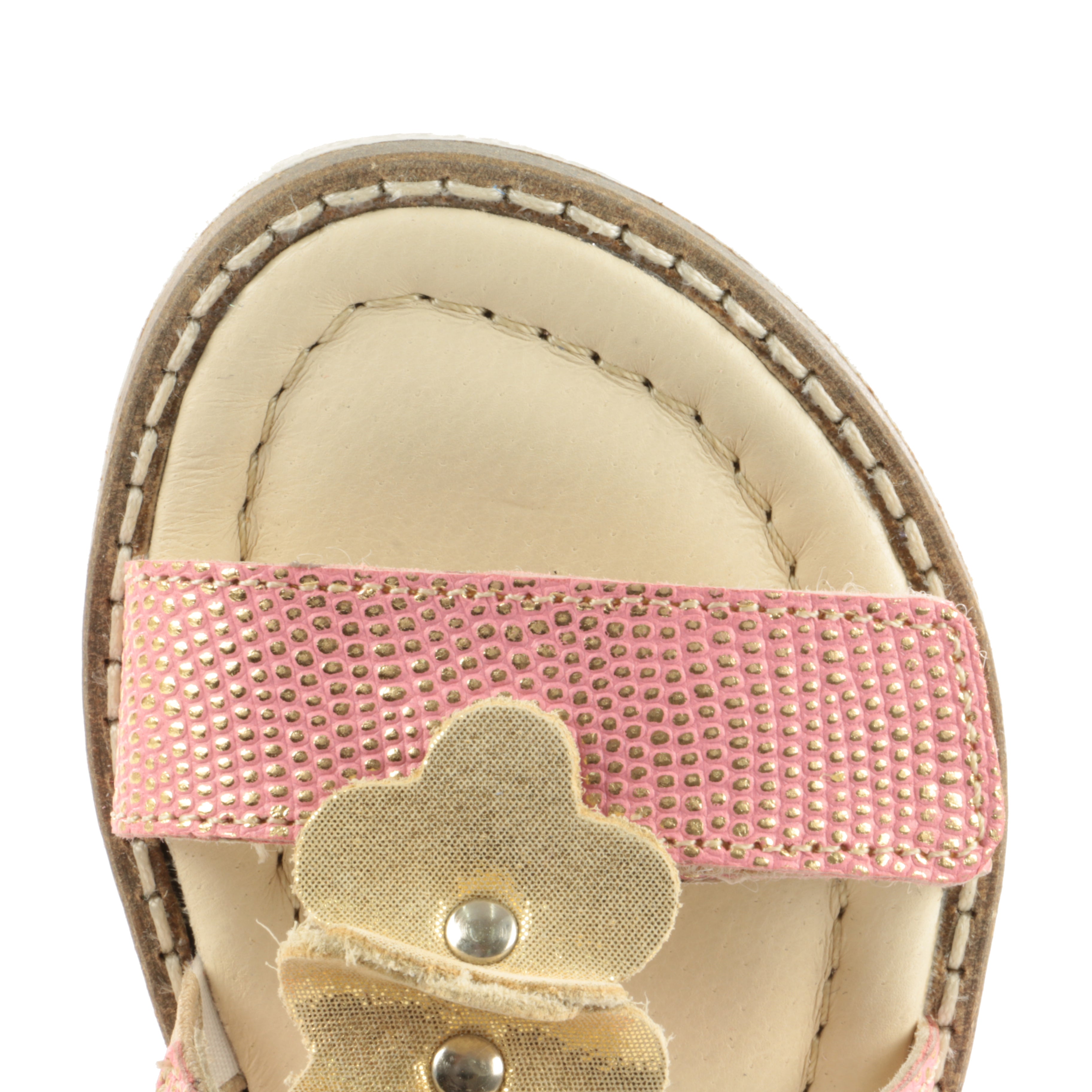 (2577-5) Emel velcro sandals coral gold - MintMouse (Unicorner Concept Store)