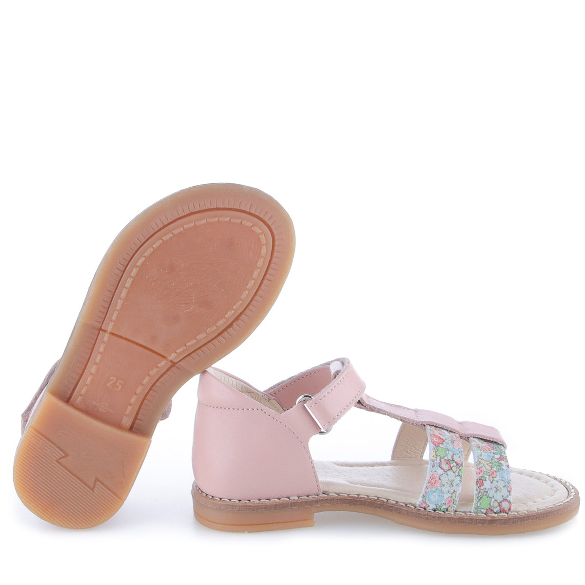 (2618-20) Emel  pink/ flower velcro sandals - MintMouse (Unicorner Concept Store)