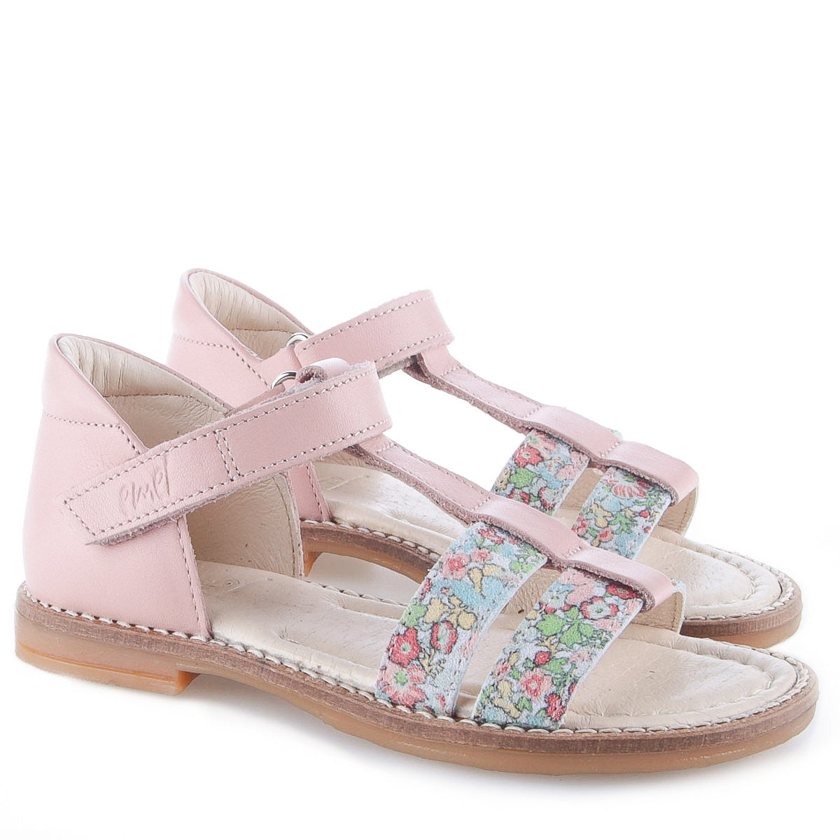 (2618-20) Emel  pink/ flower velcro sandals - MintMouse (Unicorner Concept Store)