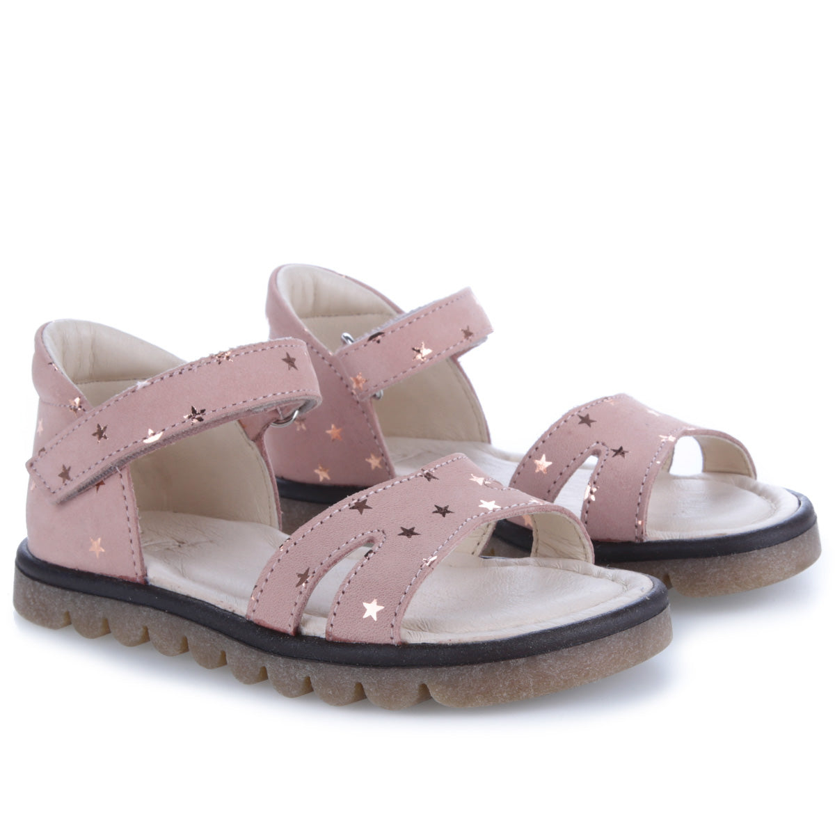 (2631B) Emel pink velcro sandals stars - MintMouse (Unicorner Concept Store)