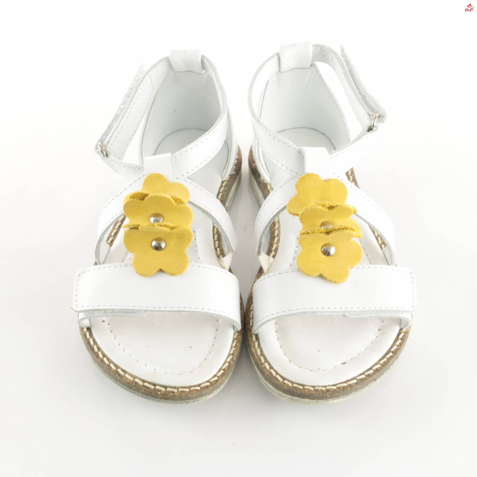 (2577-3) Emel velcro sandals  white flowers - MintMouse (Unicorner Concept Store)