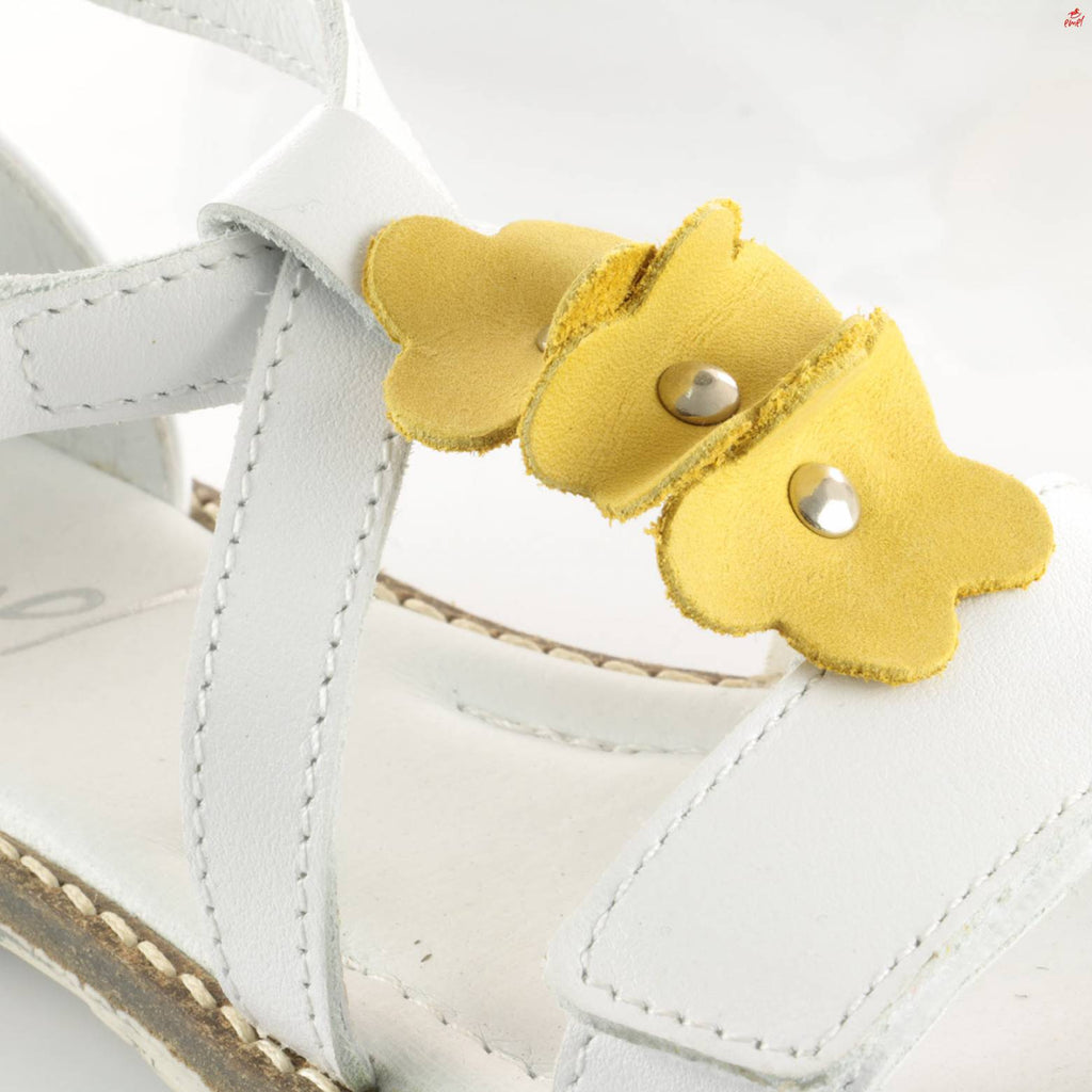 (2577-3) Emel velcro sandals  white flowers - MintMouse (Unicorner Concept Store)