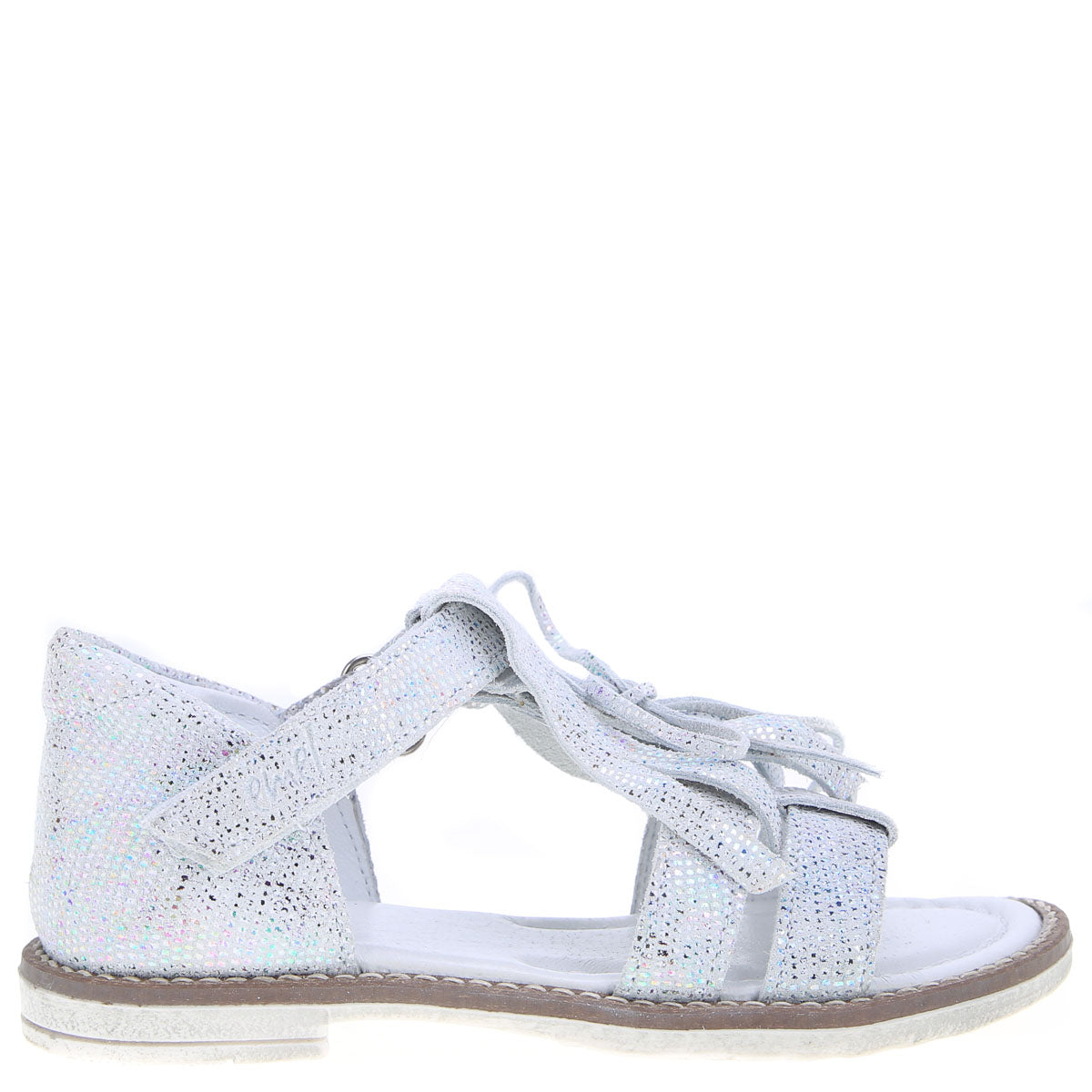 (2618A) Emel white shiny sandals fringes - MintMouse (Unicorner Concept Store)