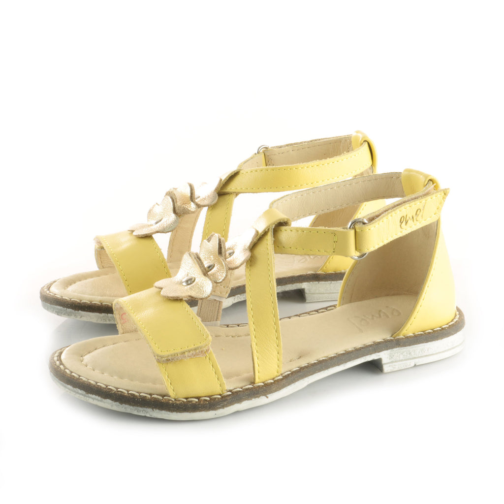 (2577-4) Emel velcro sandals  yellow flowers - MintMouse (Unicorner Concept Store)